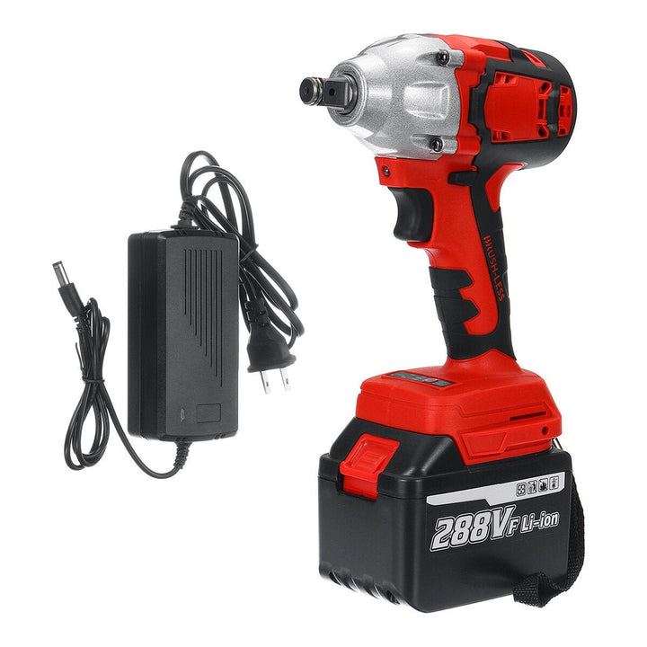 Brushless Cordless Electric Wrench 520N.m 0-3000RPM Power Tool Image 1