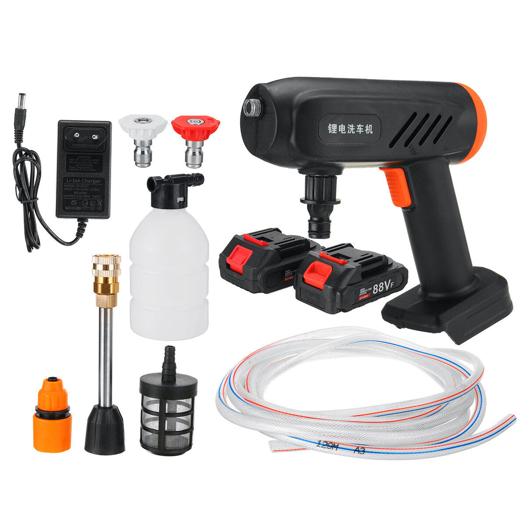 Cordless High Pressure Washer Car Washing Machine Water Cleaner Spray Guns W, None,1,2 Battery For Makita Image 1