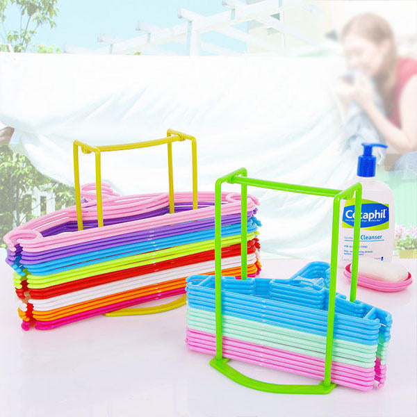 Creative Clothes Hanger Storage Rack Multi-functional Clothespin Oraganizer Holder Image 2