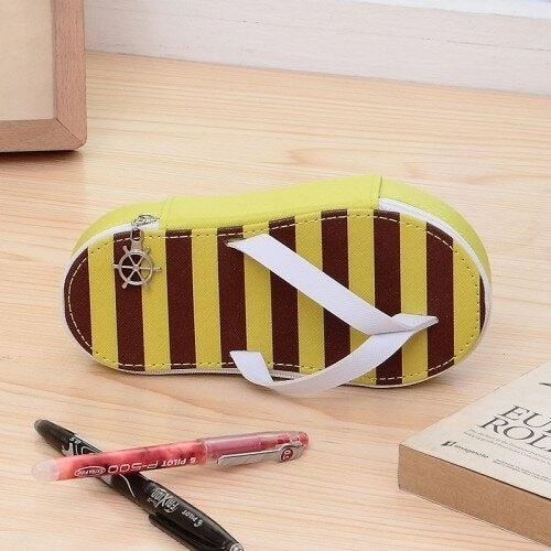 Cute Fruit Flip-flops Creative Slippers Pencil Bag School Office Stationery Supplies Pencil Case DTTT Image 10