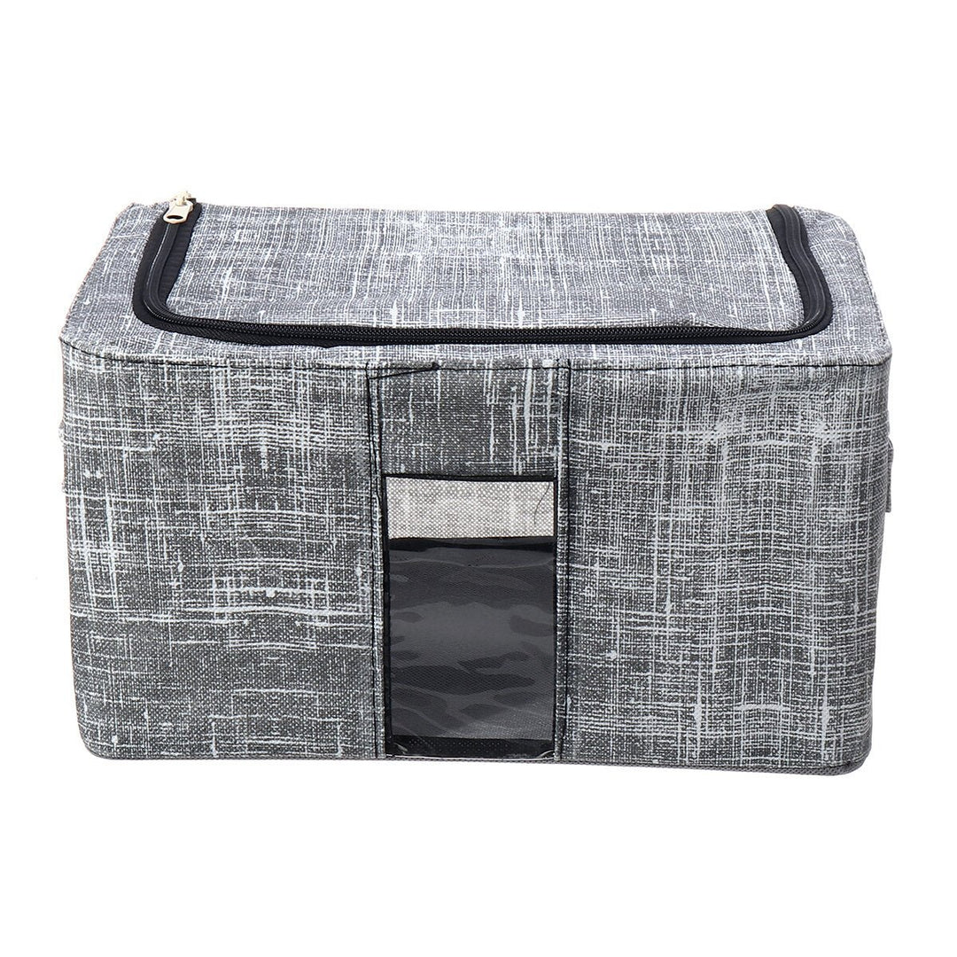 Foldable Non-woven Fabric Closet Storage Bag Container Large Capacity Blanket Quilt Breathable Closet Storage Bag Image 1