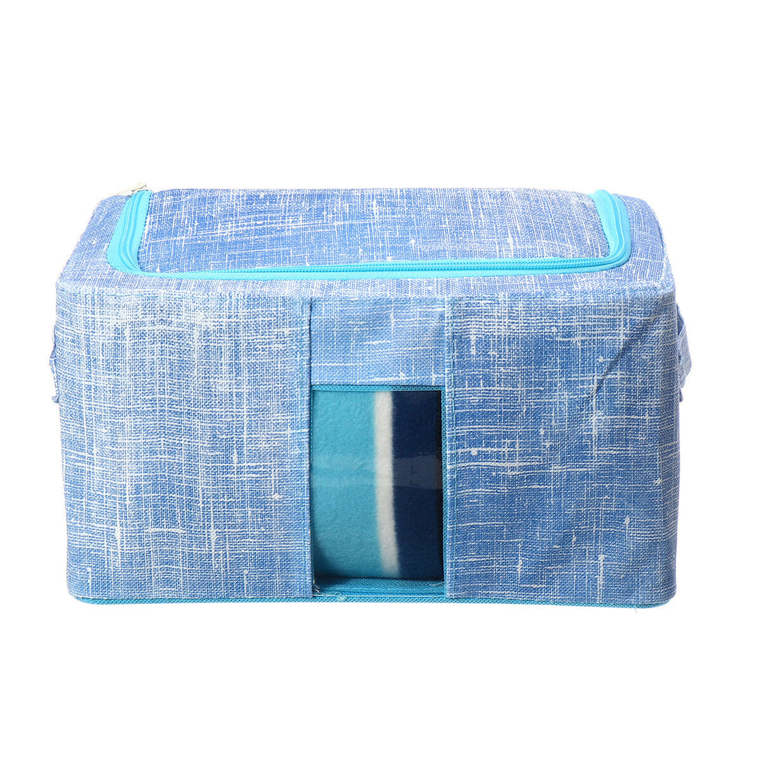 Foldable Non-woven Fabric Closet Storage Bag Container Large Capacity Blanket Quilt Breathable Closet Storage Bag Image 7