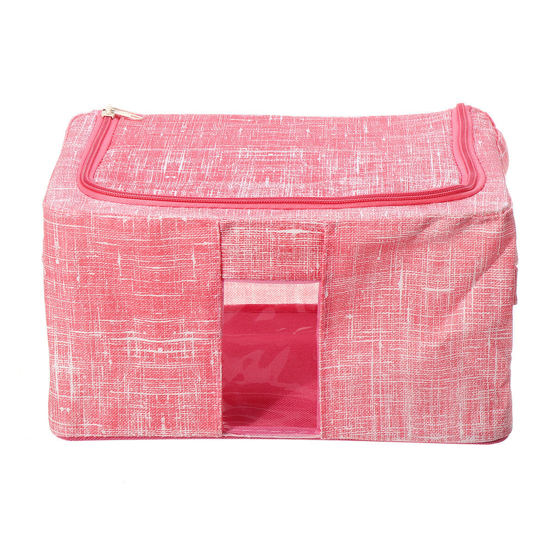 Foldable Non-woven Fabric Closet Storage Bag Container Large Capacity Blanket Quilt Breathable Closet Storage Bag Image 8