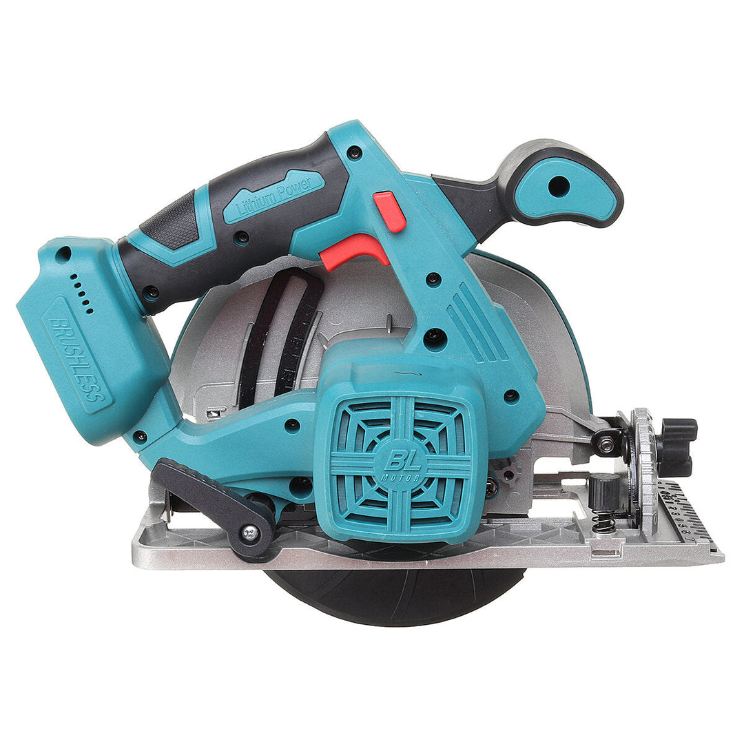 Electric Circular Saw Cutting Machine Handle Power Work Heavy Duty Wood Steel Cutting Tools Fit Makita 18V Battery Image 5