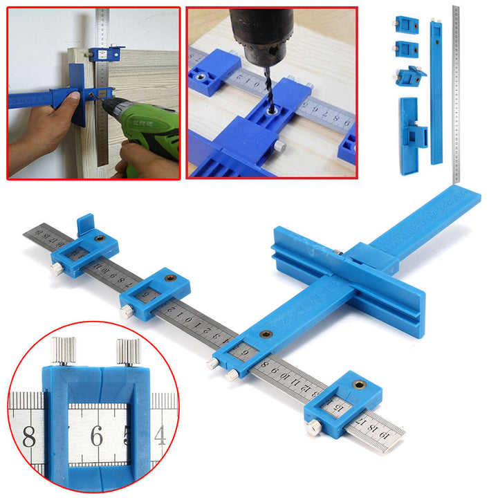 Drill Guide Sleeve Cabinet Hardware Jig Wood Drilling Dowelling Tool Image 2