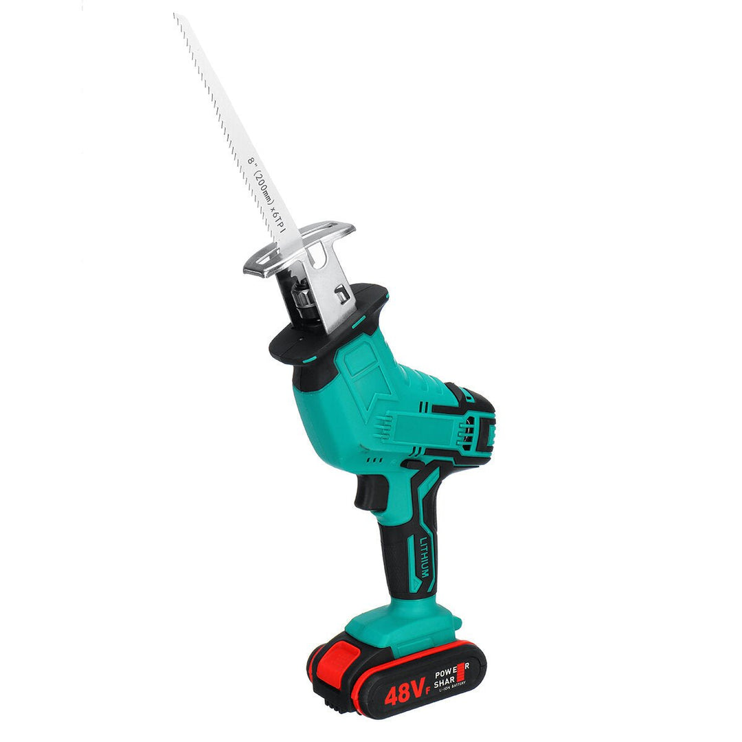 Electric Cordless Reciprocating Saw 4 Blades Battery Charger Saw Power Tool Image 1