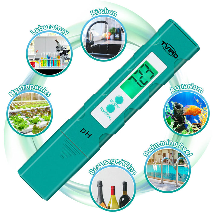 Digital pH Meter Quality Tester for Household Drinking Water Aquarium Hydroponic Image 11