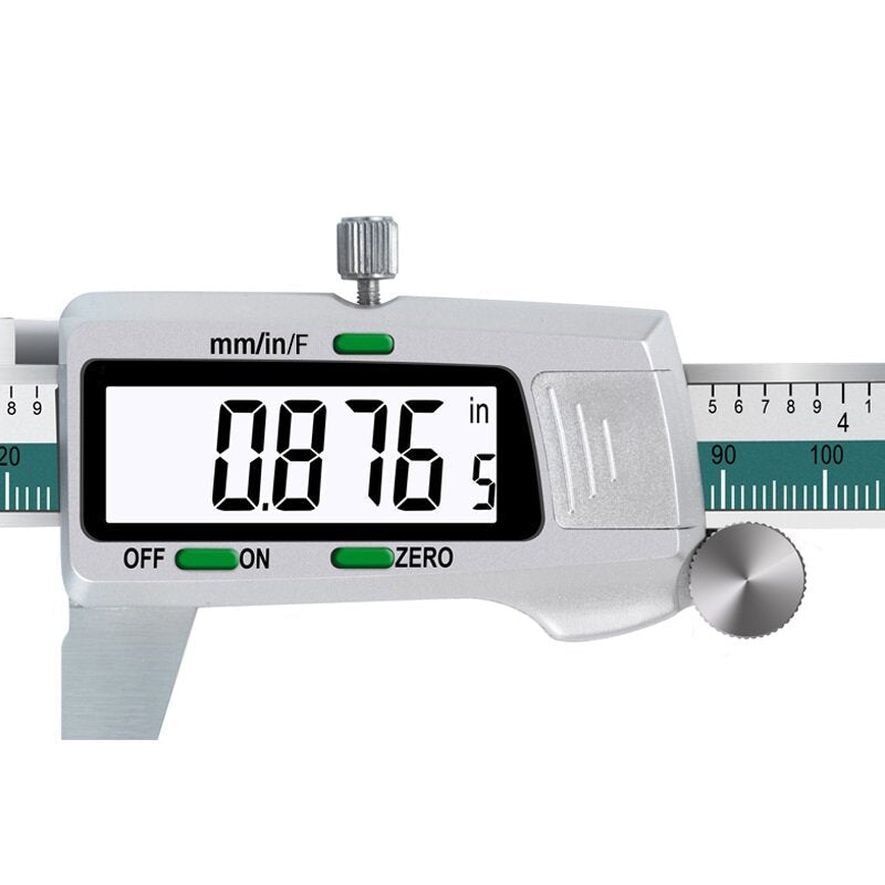 Digital Stainless Steel Caliper 150mm 6 Inches Inch,Metric,Fractions Conversion 0.01mm Resolution with Box Image 3