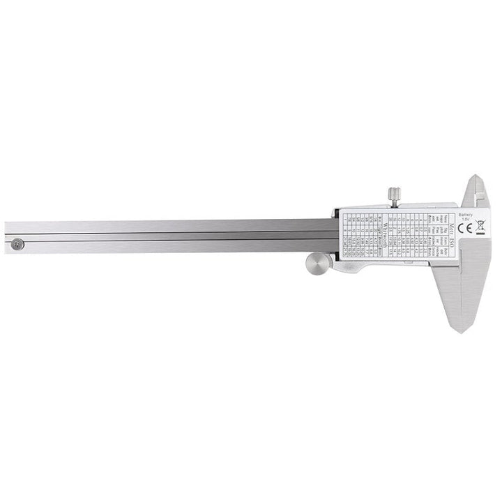 Digital Stainless Steel Caliper 150mm 6 Inches Inch,Metric,Fractions Conversion 0.01mm Resolution with Box Image 4