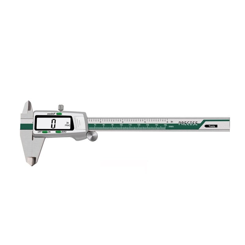 Digital Stainless Steel Caliper 150mm 6 Inches Inch,Metric,Fractions Conversion 0.01mm Resolution with Box Image 5