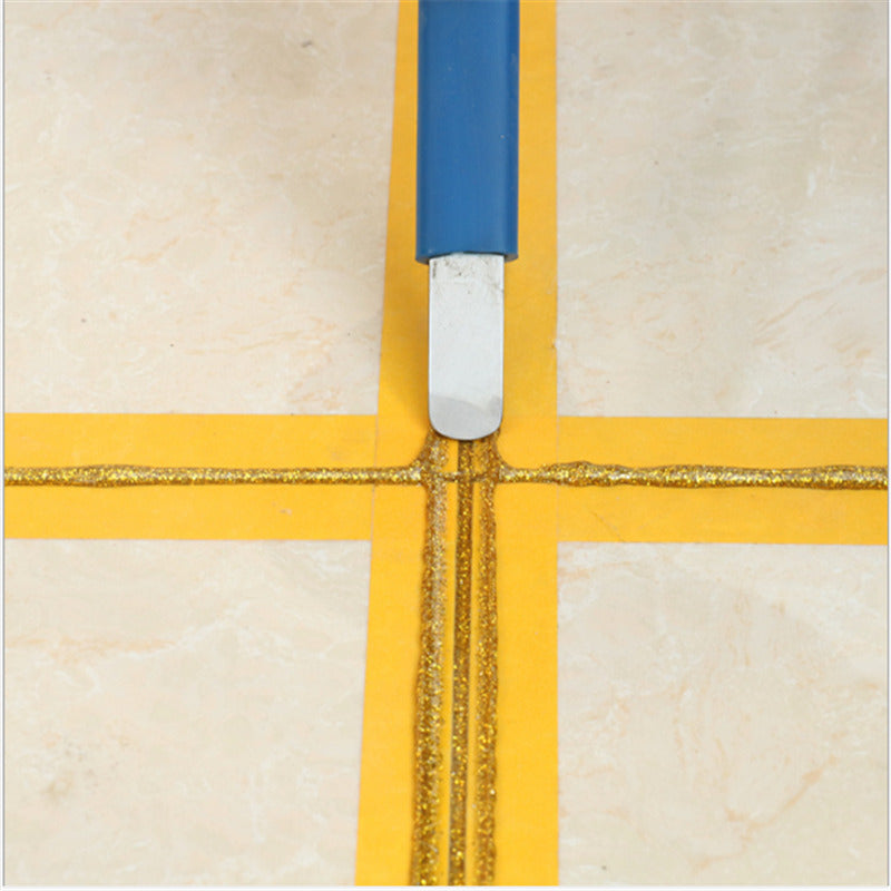 Double Head Flat and Positive Angle Seaming Tool Pressed Tile Grout Stick Floor Glue Gaps Scraping Tool Image 5