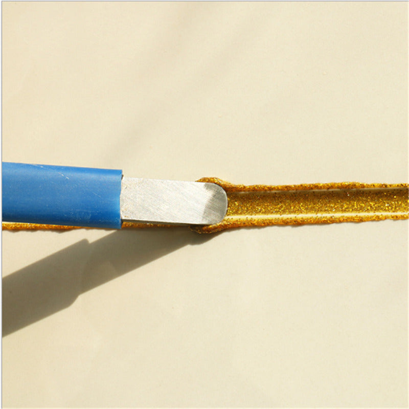 Double Head Flat and Positive Angle Seaming Tool Pressed Tile Grout Stick Floor Glue Gaps Scraping Tool Image 6