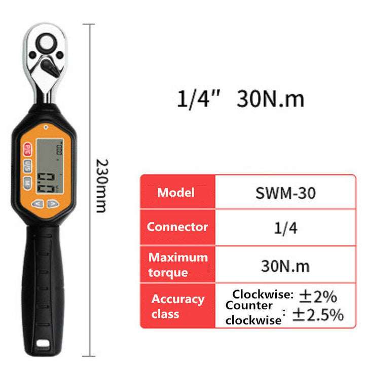 Digital Torque Wrench Electric Display Multi-function Home Car Repair High Precision LED Indicator Easy Read Anti-slip Image 5