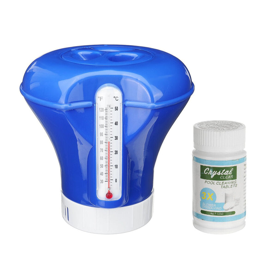 Floating Thermometer Swimming Pool Thermometer Dispenser Image 1