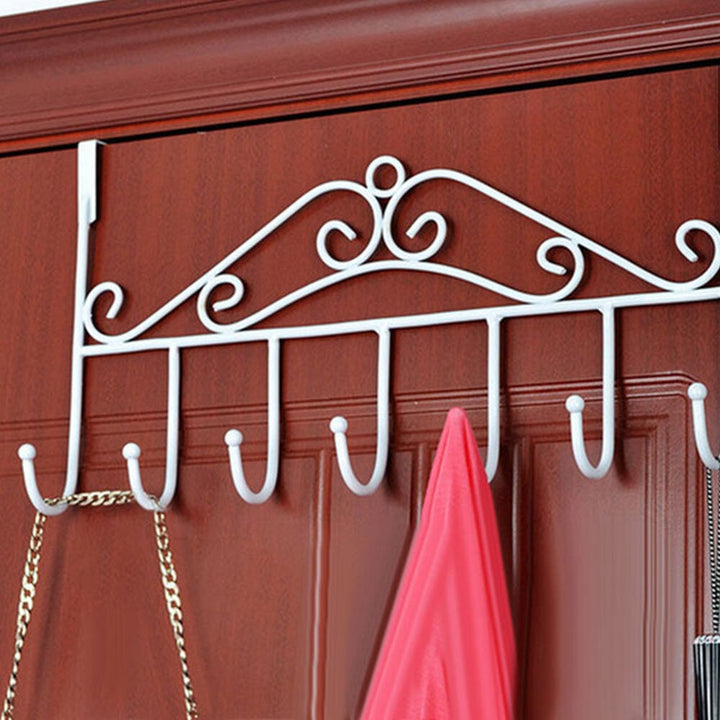 European Door Back Hanger Hanging Rack Holder Hook For Bag Towel Coat Clothes Hat Iron Decorative 5 Hooks Image 4