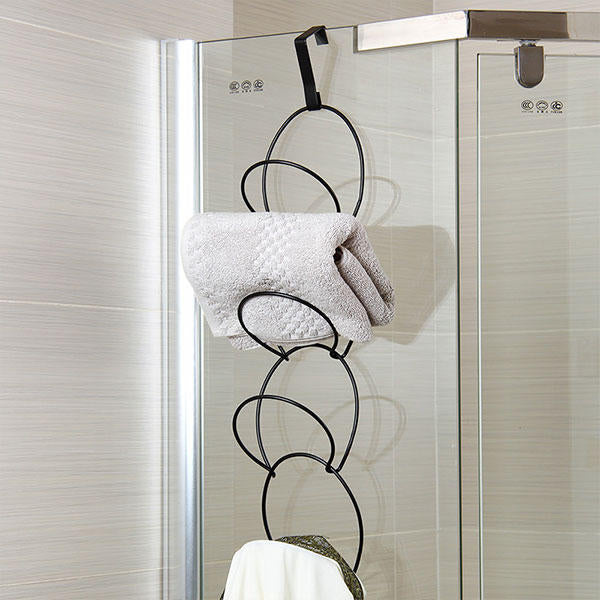 Hats Clothes Tie Interlink Holder Wire Stackable Storage Rack Kitchen Organizer Door Wall Hooks Image 1