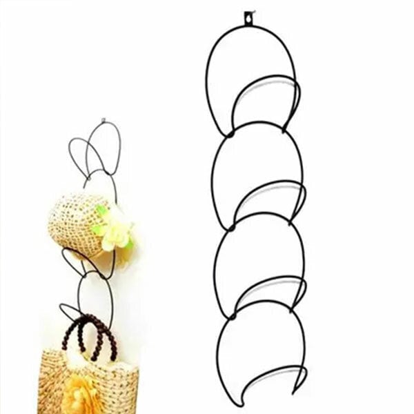 Hats Clothes Tie Interlink Holder Wire Stackable Storage Rack Kitchen Organizer Door Wall Hooks Image 5