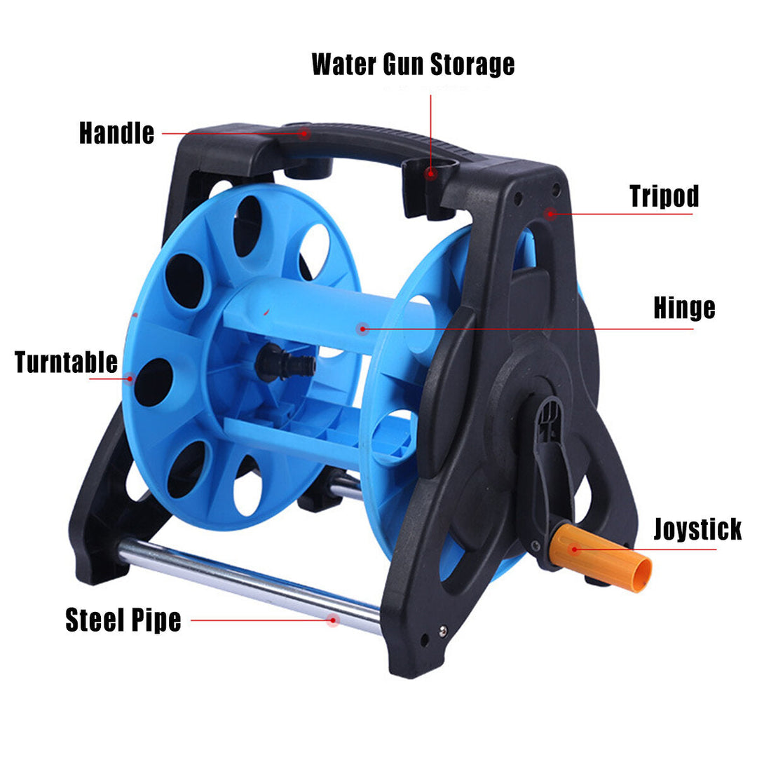 Garden Hose Reel Truck Portable Watering Spray Pipe Cart Trolley Storage Case Image 9