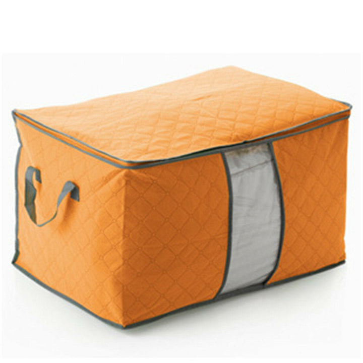 High Capacity Clothes Quilts Storage Bag Folding Organizer Bags Bamboo Portable Storage Container Image 10