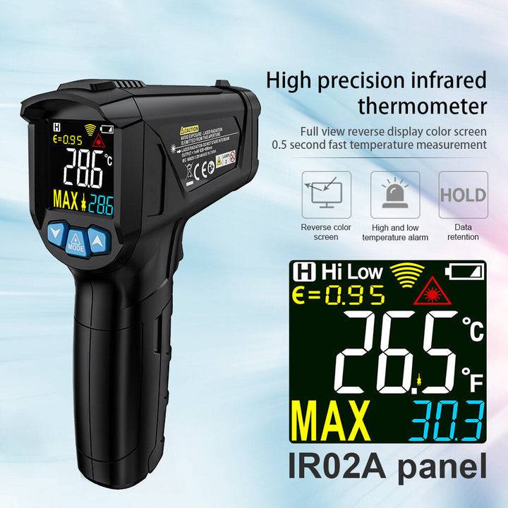 IR02 -50~800 Degree Digital Thermometer Humidity Meter Infrared Thermometer Hygrometer Temperature Humidity Meter Image 6