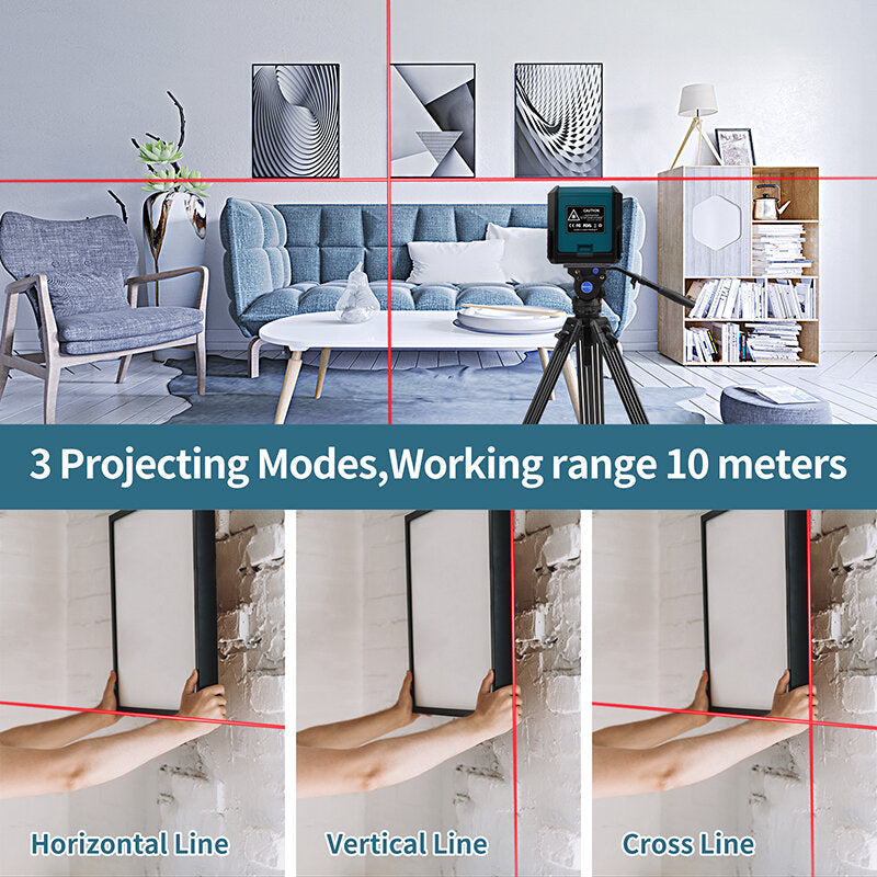 Laser Level with 2 Lines Horizontal,Vertical Line Separated Automatic Measurement Laser Level Image 4