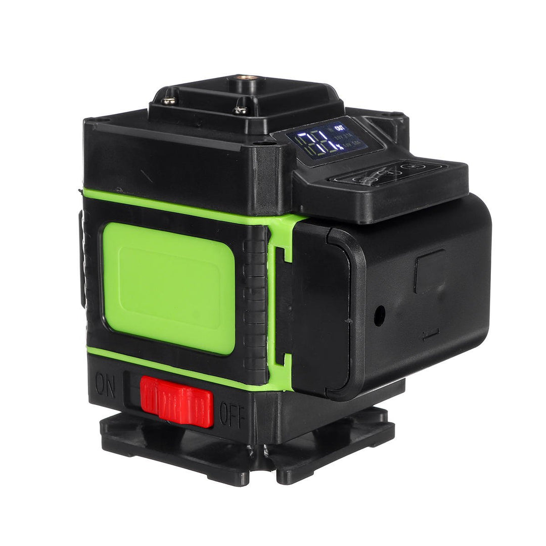 LED Display LD Green Light Laser Level 3D 360 12 Line Cross Self Leveling Measure Tool Image 3