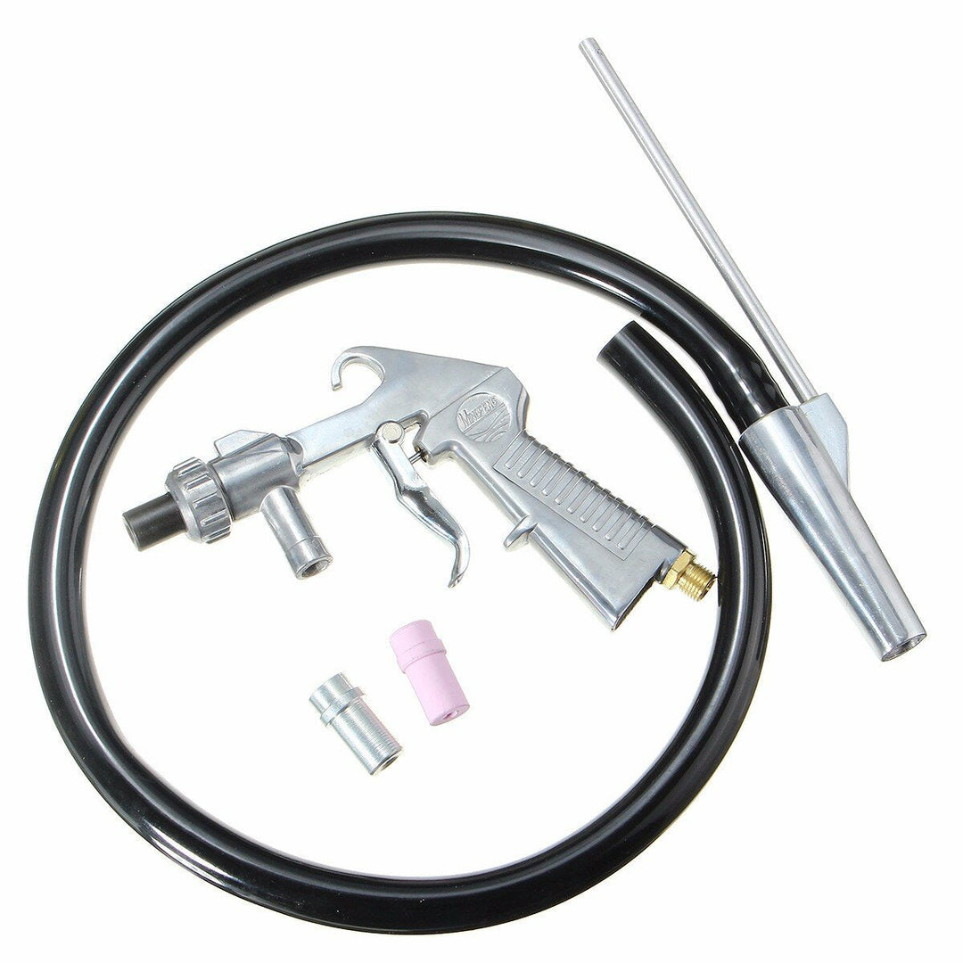 Industrial Air Sandblaster Kit Sandblaster Grit Blasting with 3 Ceramic Steel Nozzles Image 2