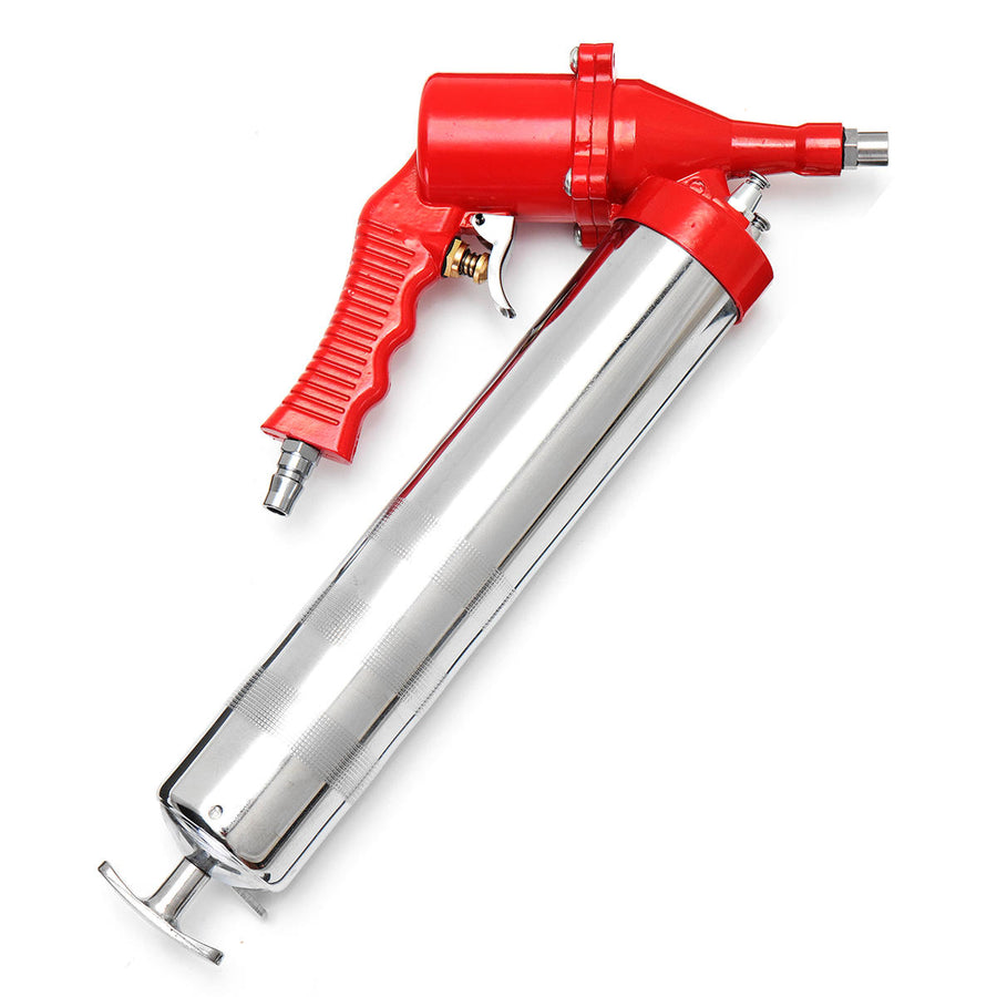 Manual One-Hand Grip Air Pneumatic Compressor Pump Grease Guun Red Image 1