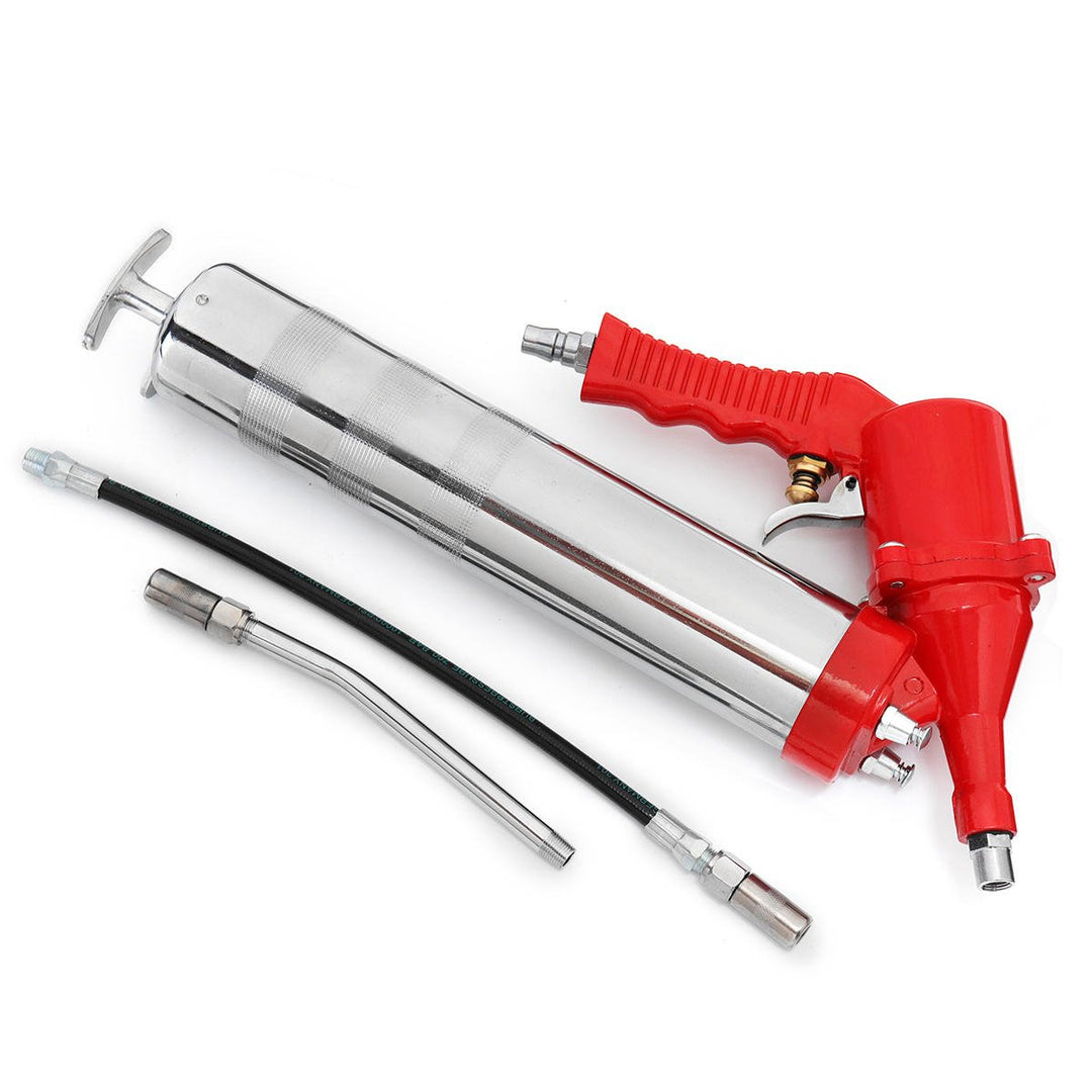 Manual One-Hand Grip Air Pneumatic Compressor Pump Grease Guun Red Image 2