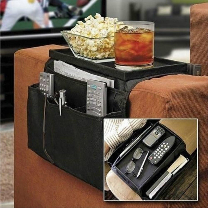 Large Multi-pocket Sofa Storage Bag Folding Bedside Hanging Storage Containers Desktop Organizer Image 3