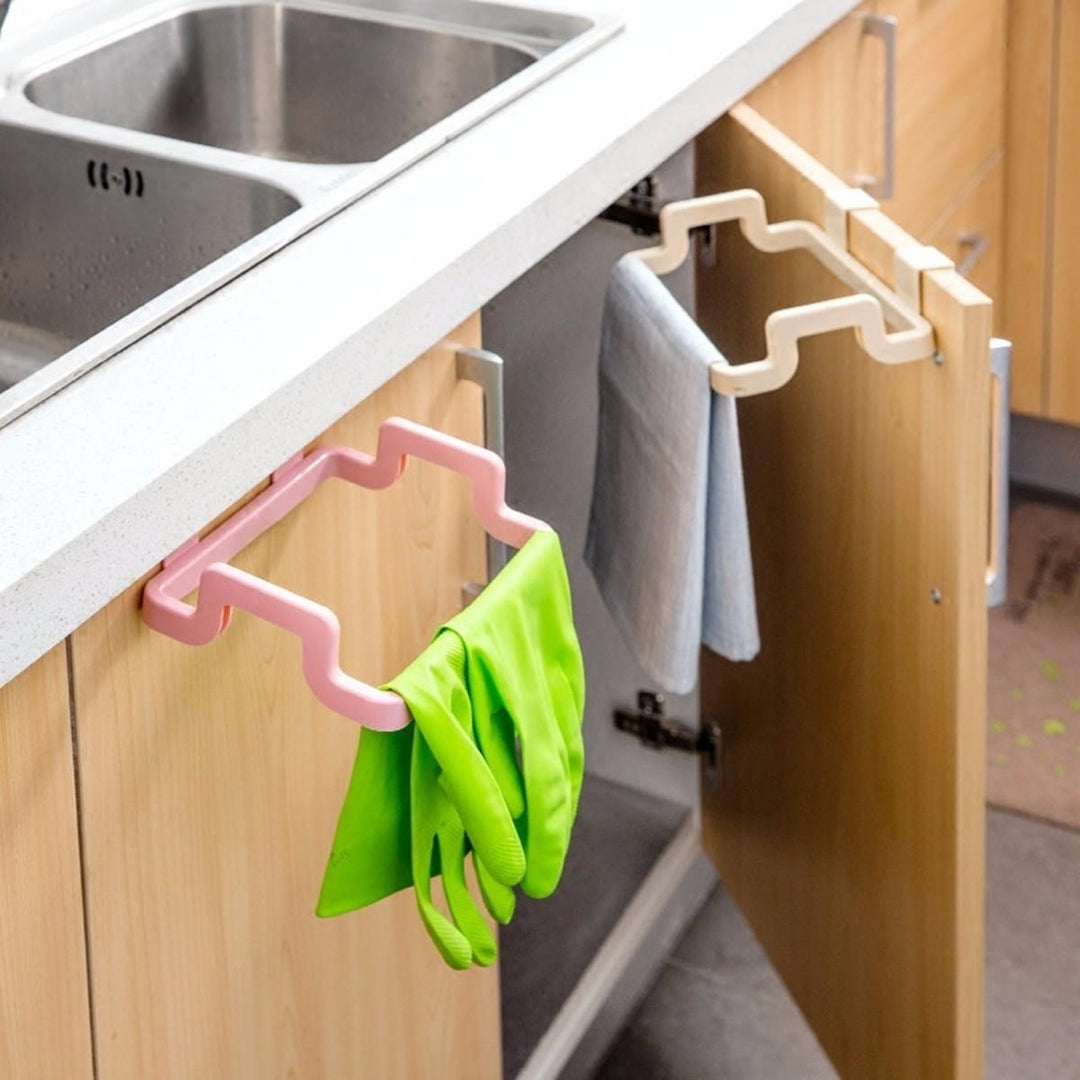 Kitchen Cabinet Hanging Rubbish Bag Holder Garbage Storage Rack Cupboard Hanger DTTT Image 1