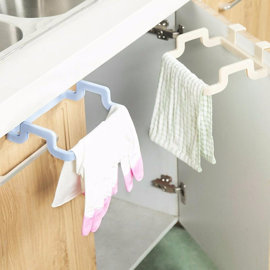 Kitchen Cabinet Hanging Rubbish Bag Holder Garbage Storage Rack Cupboard Hanger DTTT Image 12