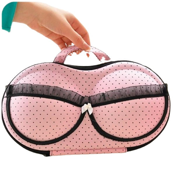 Large Capacity Creative Bra Underwear Storage Box Travel Bag Portable Organizer Bags With Net 32cm Image 11