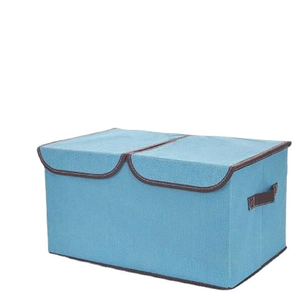 Large Double Cover Clothes Separate Storage Box Toy Storage Case Underwear Container Clothes Storage Bag Image 2