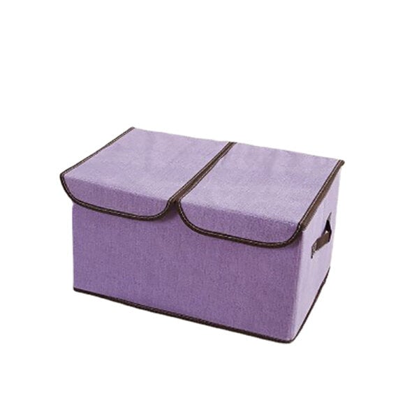 Large Double Cover Clothes Separate Storage Box Toy Storage Case Underwear Container Clothes Storage Bag Image 3