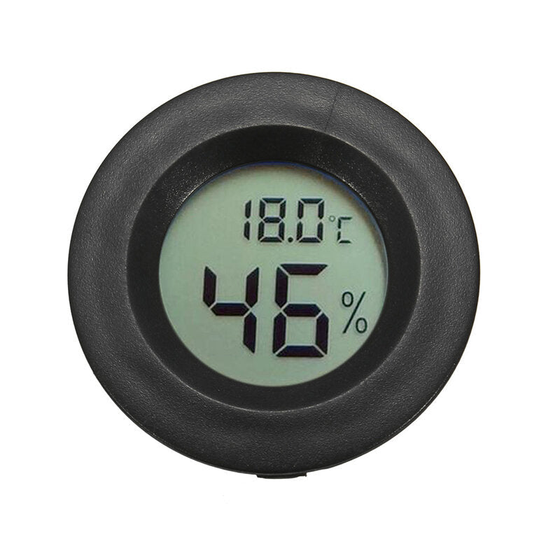 Mini Digital LCD Temperature Humidity Meter Thermometer Hygrometer Round Image 5