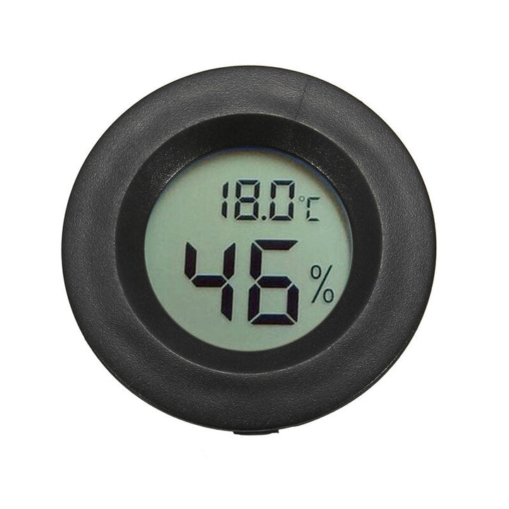 Mini Digital LCD Temperature Humidity Meter Thermometer Hygrometer Round Image 5