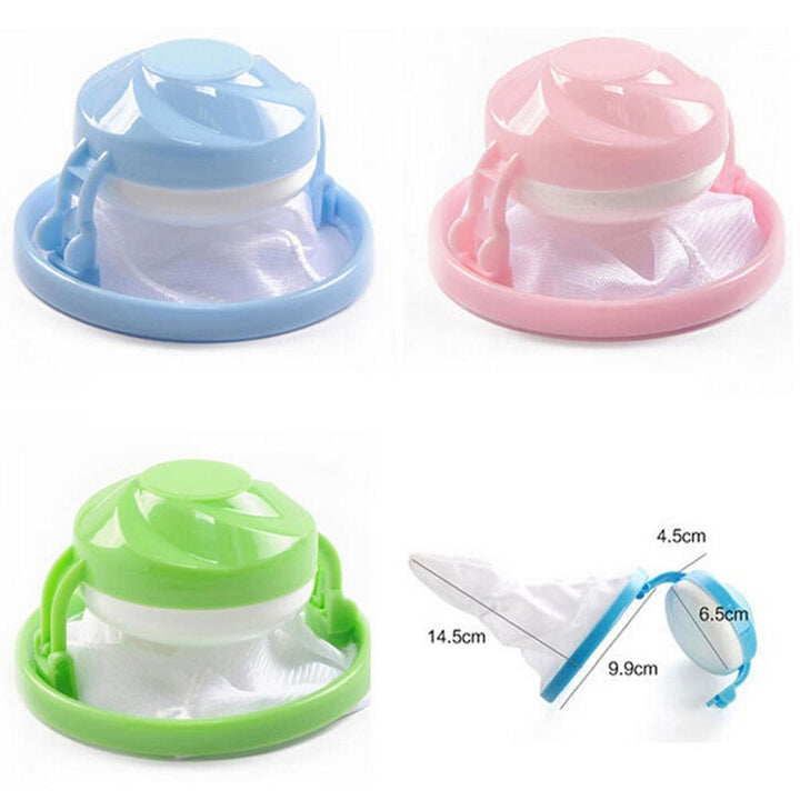 Mesh Laundry Filter Wool Washing Ball Hair Removal Device Magic Floating Washing Bag Image 1