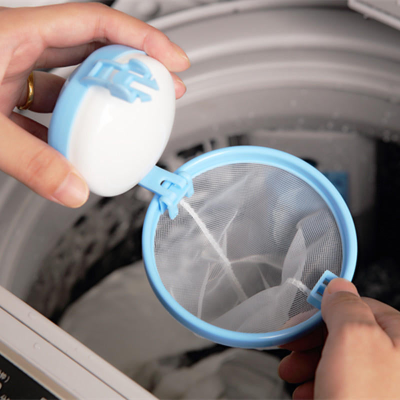 Mesh Laundry Filter Wool Washing Ball Hair Removal Device Magic Floating Washing Bag Image 5