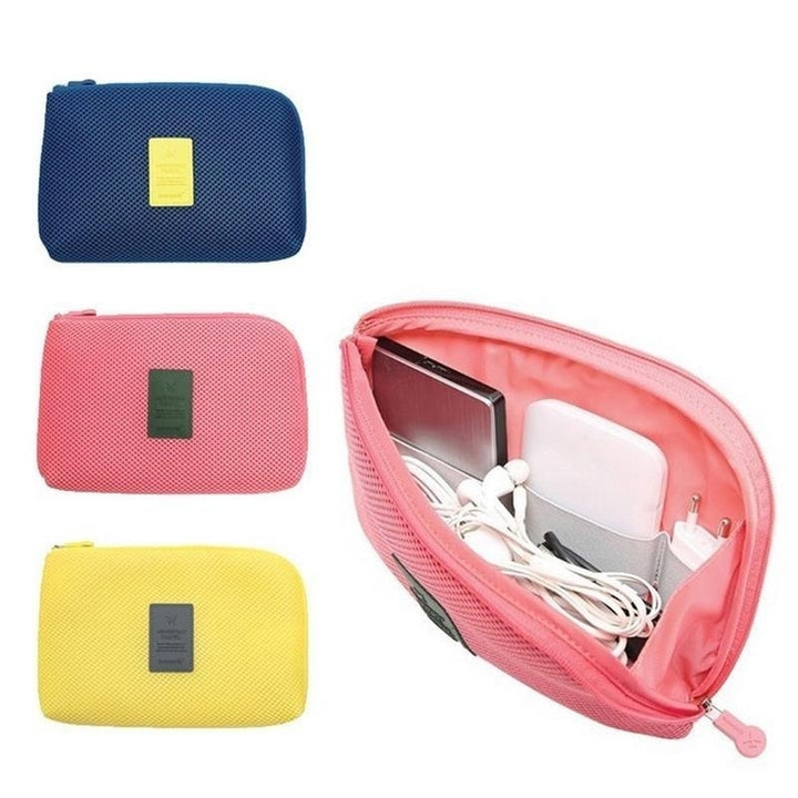 Multi-functional Fashion Travel Storage Bag Digital Cable Earphone Holder Organizer Image 1