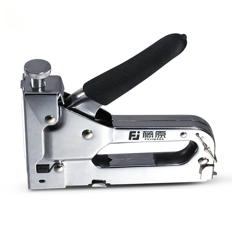 Nail Stapler Manual Nail Guns Three-use Heavy-Duty Stainless Steel Nail Guns With 800 Staples Attached Image 1