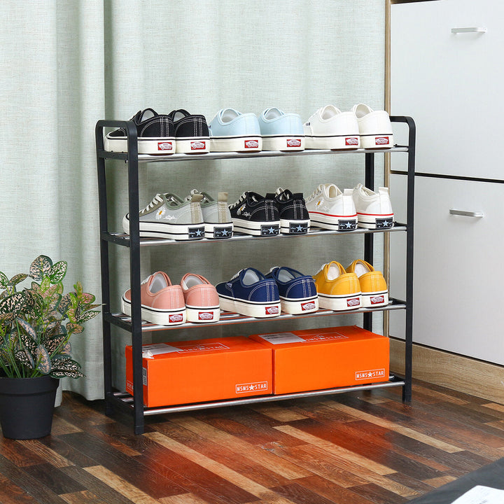 Multi-layer Shoe Rack Living Room Storage Rack Multi-functional Shoe Cabinet Image 3