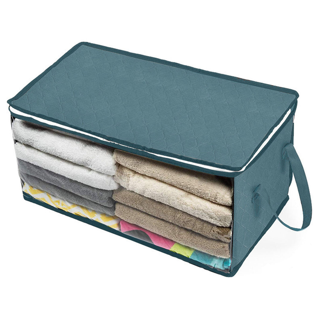 Portable Easy to Carry Quilt Storage Bag Flat Foldable Space-saving Storage Bag Image 4