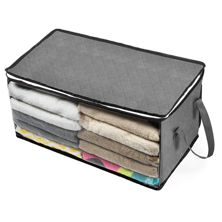 Portable Easy to Carry Quilt Storage Bag Flat Foldable Space-saving Storage Bag Image 5