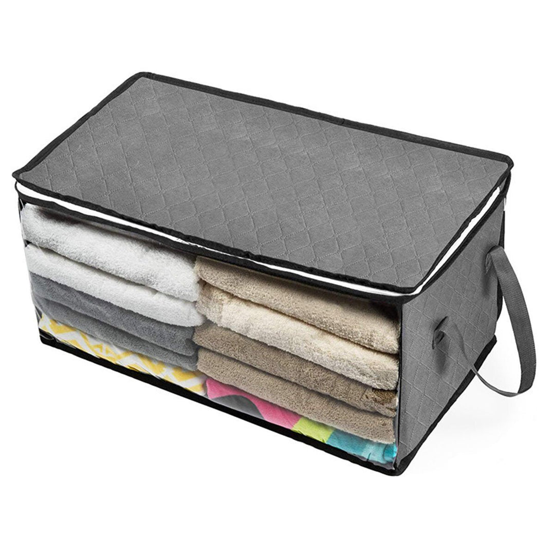 Portable Easy to Carry Quilt Storage Bag Flat Foldable Space-saving Storage Bag Image 1