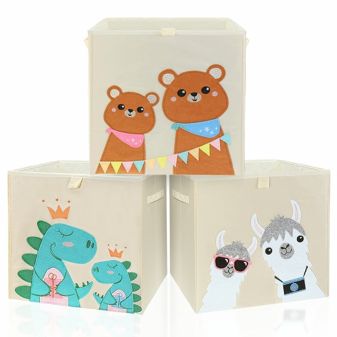 Oxford Cloth Cartoon Animal Toy Storage Bag Waterproof Environmental Anti-mold Storage Box Image 1