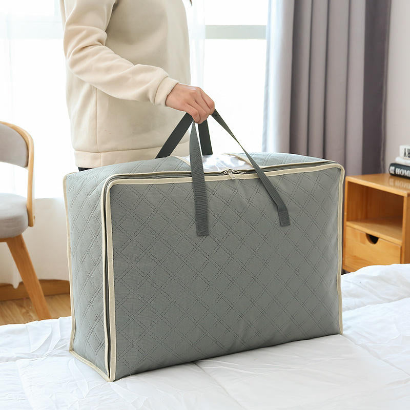 Non-Woven Quilts Storage Bag Moving Package Duffel Bag Moisture-Proof Clothing Bag Image 4