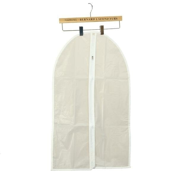 PEVA Foldable Translucent Clear Washable Coat Suits Clothes Garment Protective Cover Storage Bag Image 4