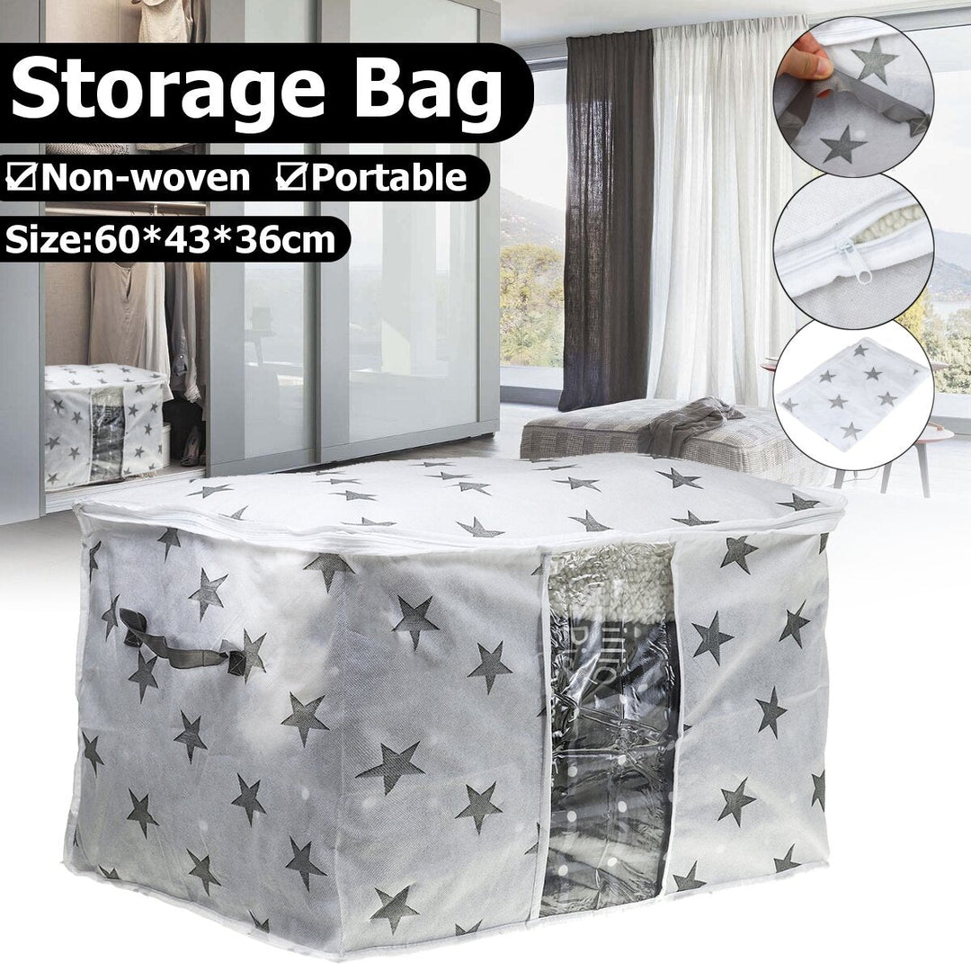 Portable Non-woven Storage Bag Clothes Space Saver Quilt Blanket Organizer Image 8