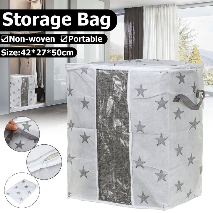 Portable Non-woven Storage Bag Clothes Space Saver Quilt Blanket Organizer Image 9